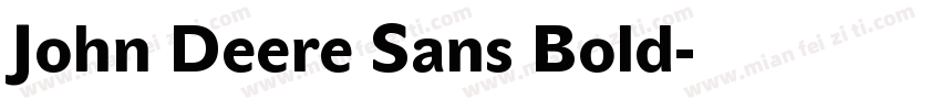 John Deere Sans Bold字体转换